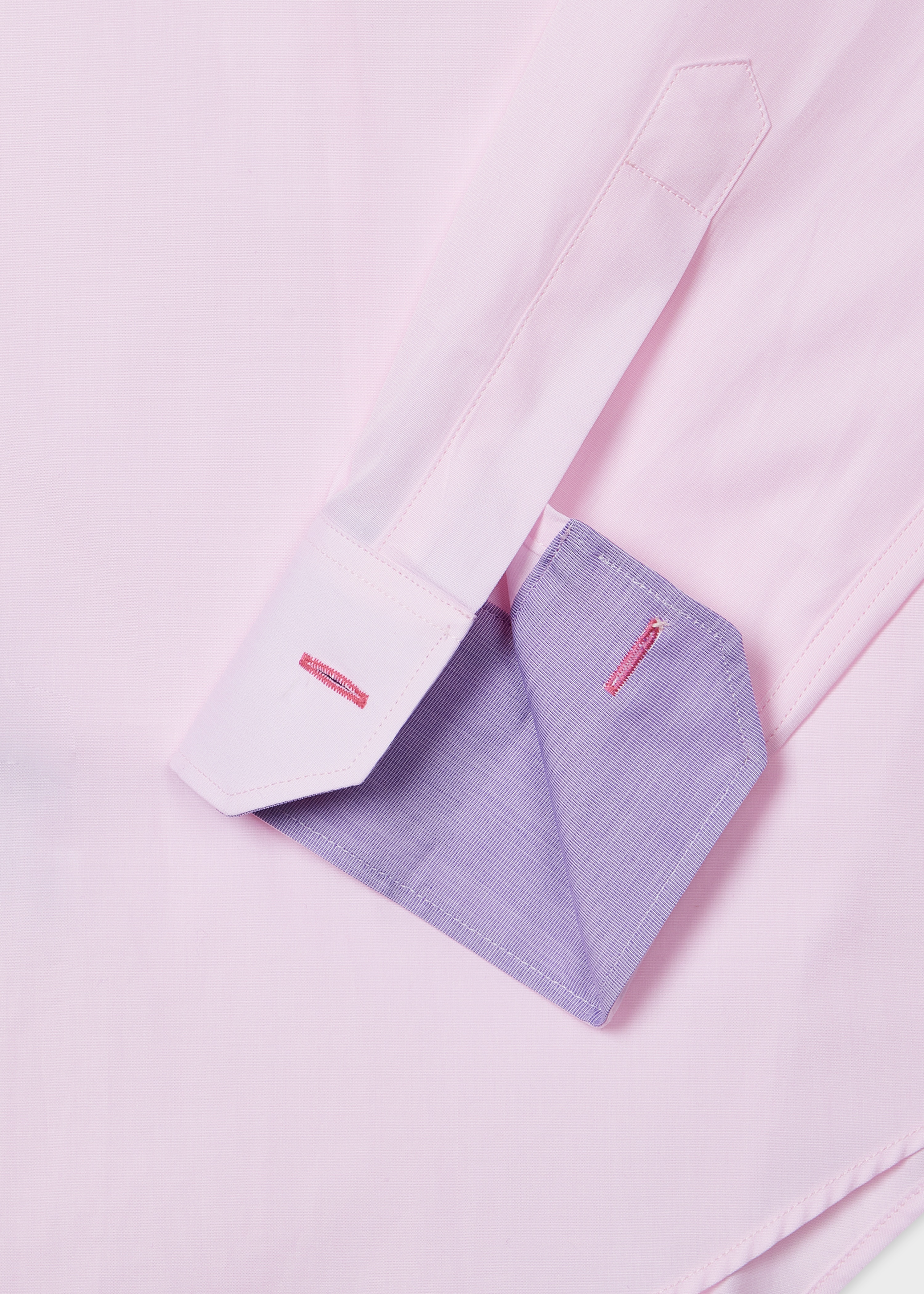 Tailored-Fit Light Pink End-On-End Cotton Shirt - 2