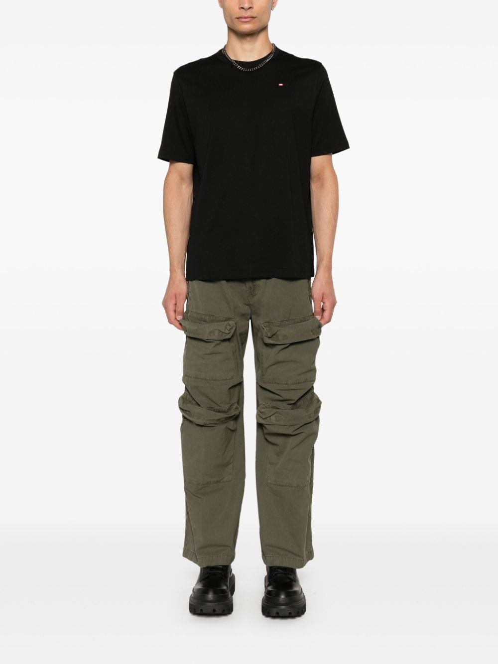 logo-embroidered T-shirt - 2