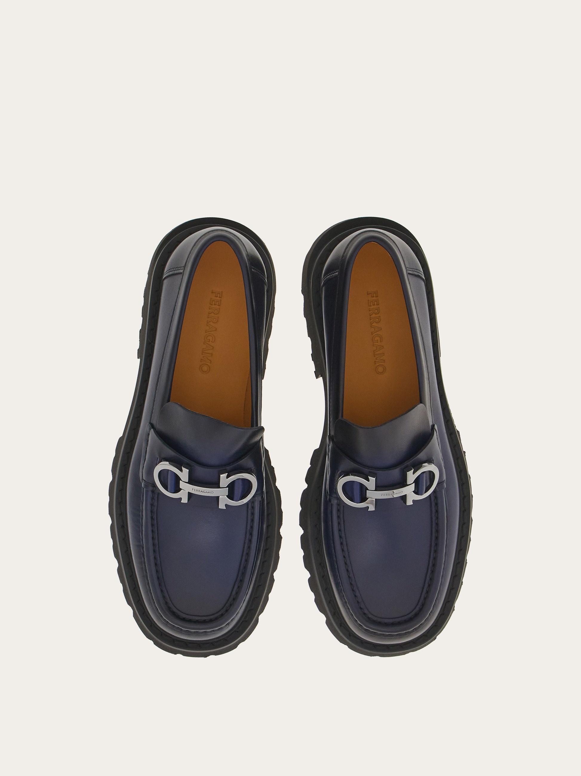 FERRAGAMO Chunky moccasin with ornament | REVERSIBLE