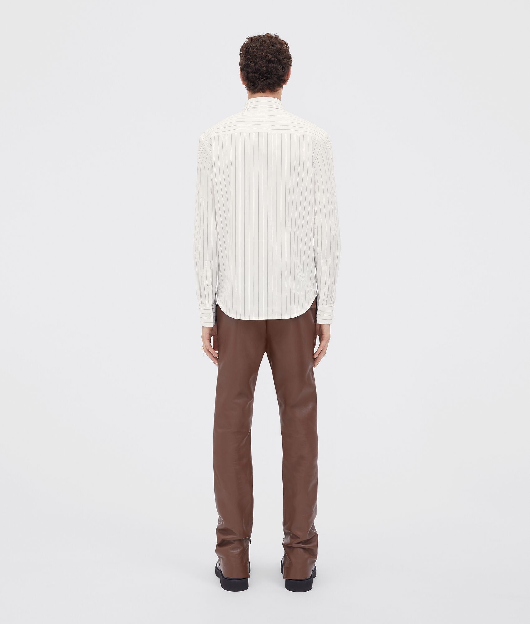 pinstripe cotton poplin shirt - 3