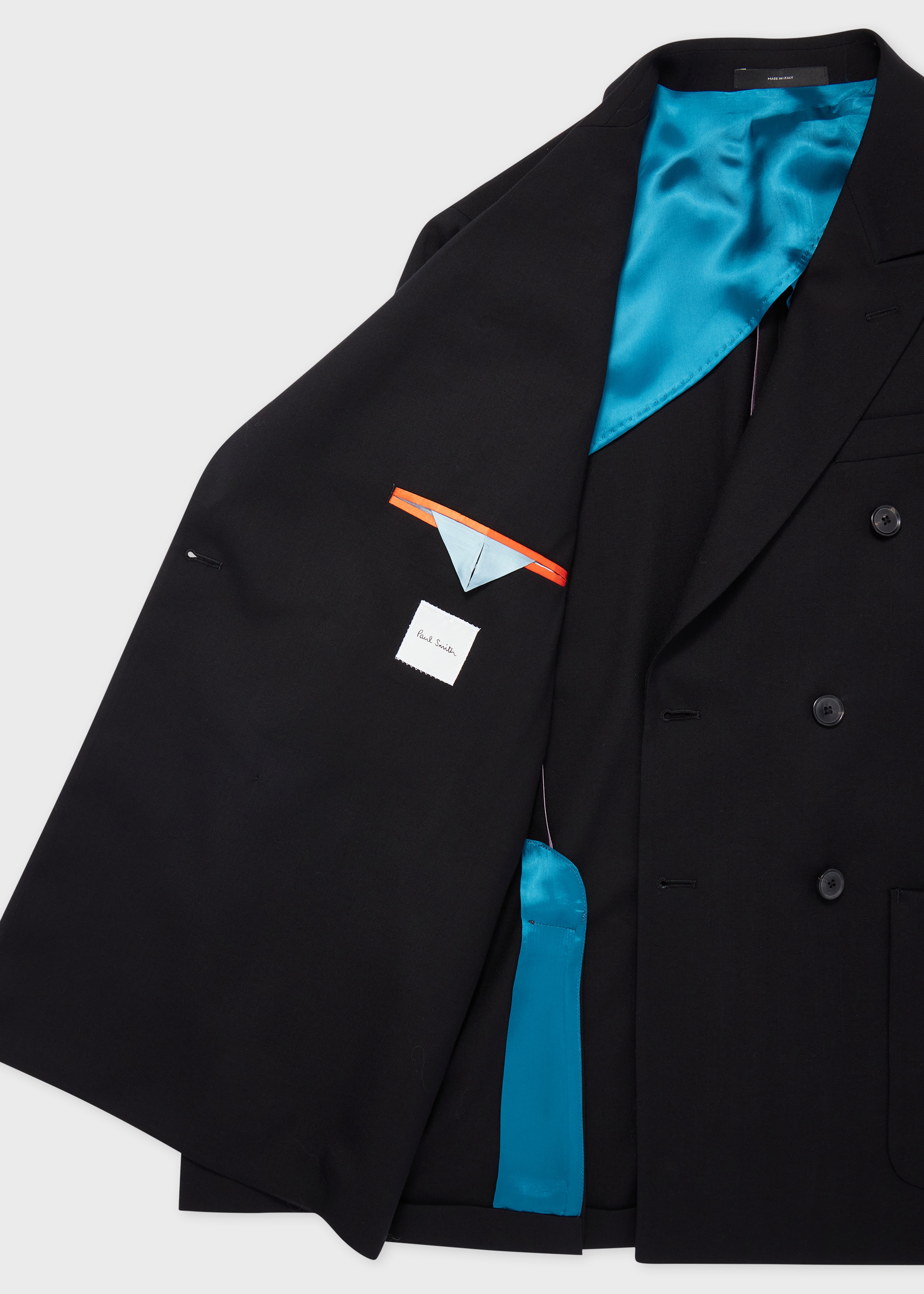 Tailored-Fit Black 'Suit To Travel In' Double-Breasted Blazer - 4