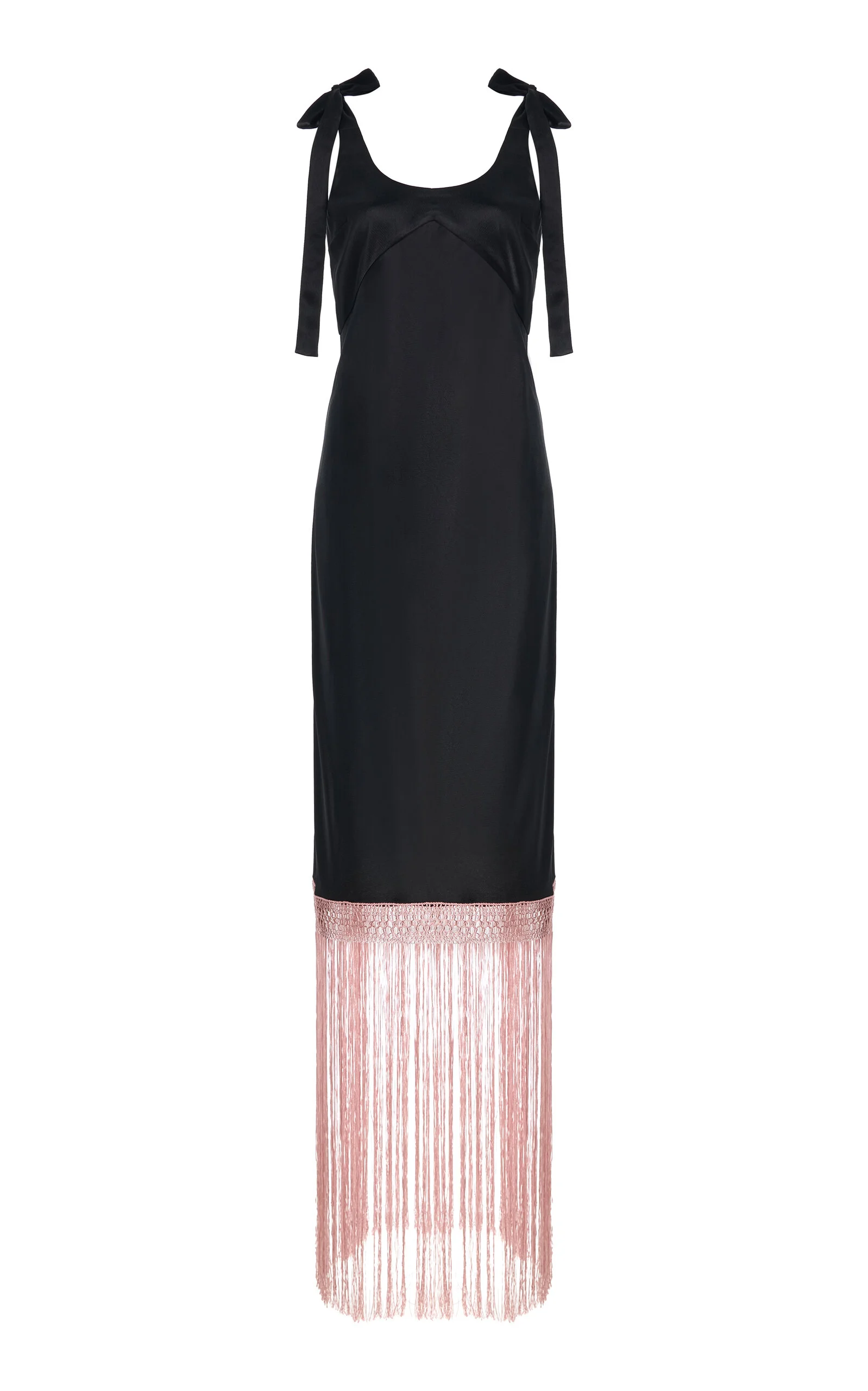 Virginia Fringed Crepe Midi Dress - 1
