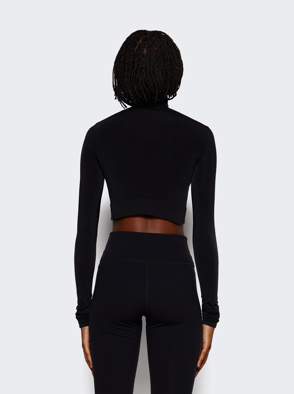 Cropped Turtleneck Black - 5