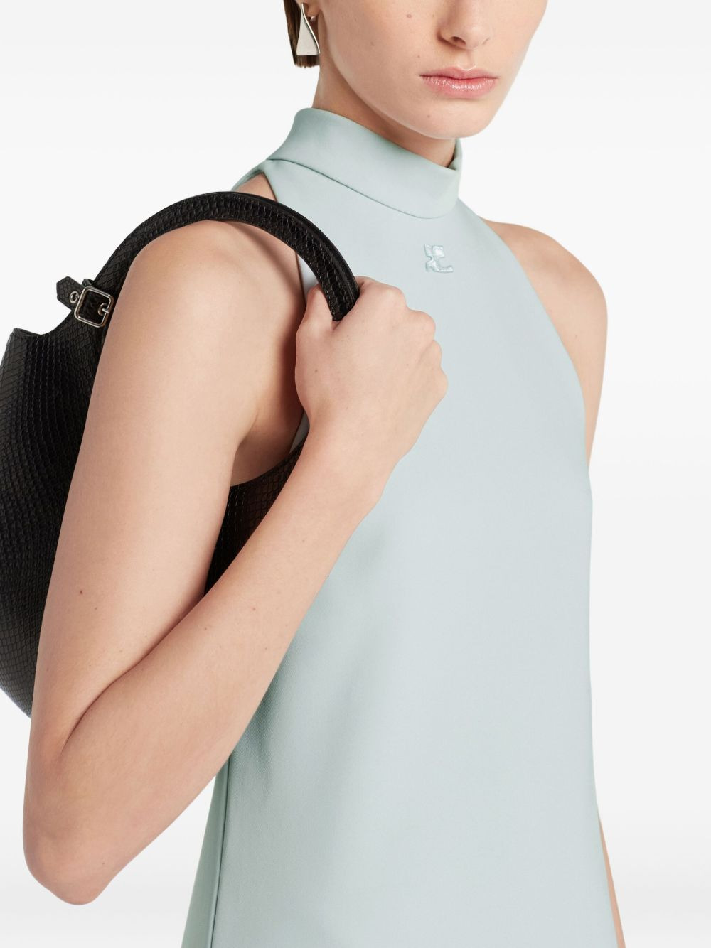 high-neck pocket dress - 5