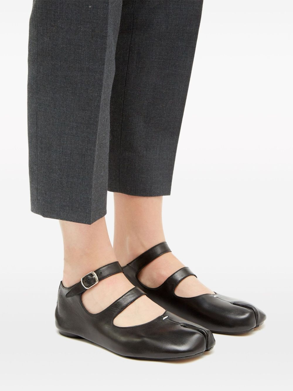 Tabi ankle-strap ballerina shoes - 6