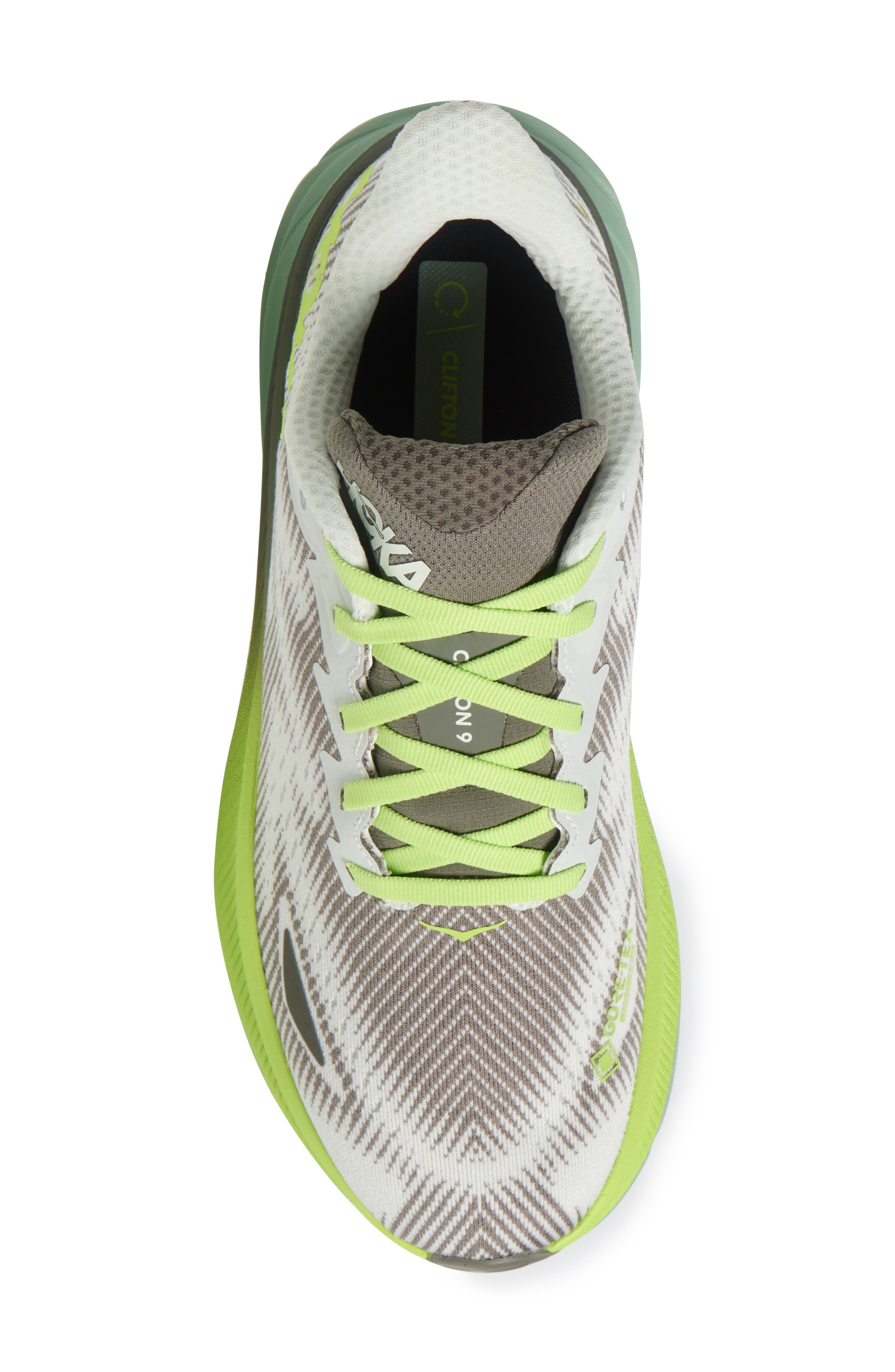 HOKA Clifton 9 Gore-Tex® Waterproof Running Shoe in Slate /Aloe Vera at Nordstrom - 5