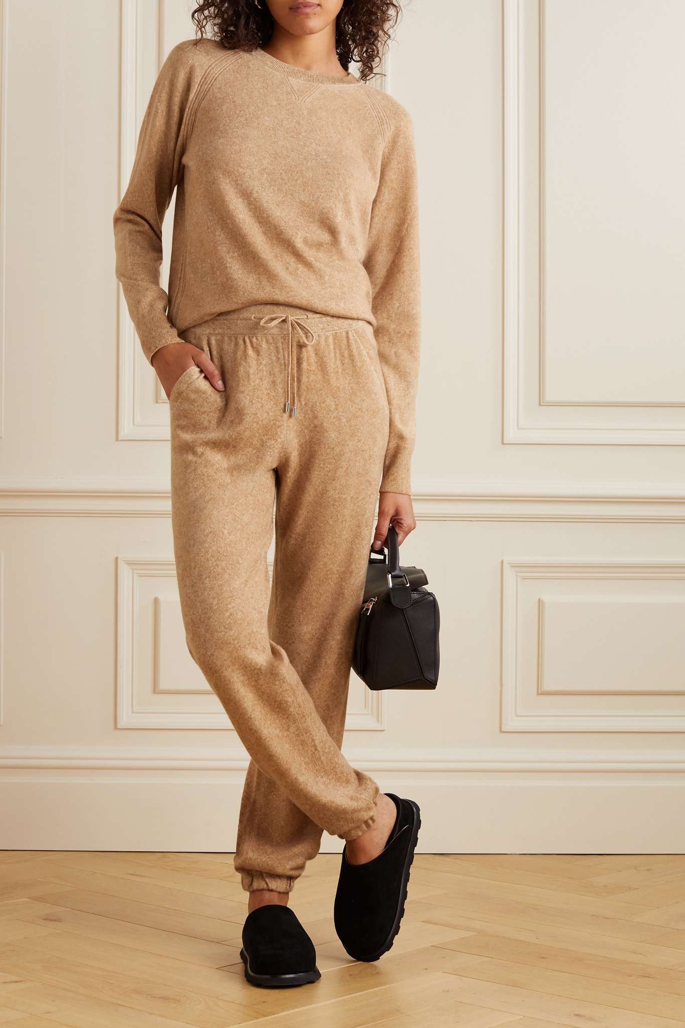 Cashmere tapered track pants - 2