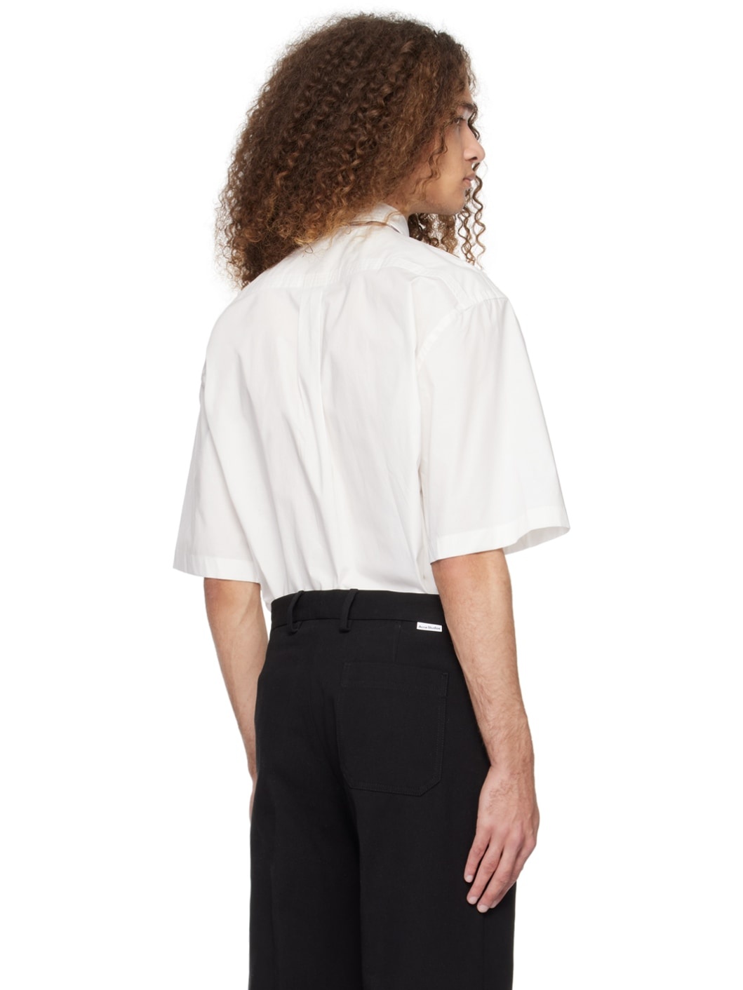White Button-Up Shirt - 3