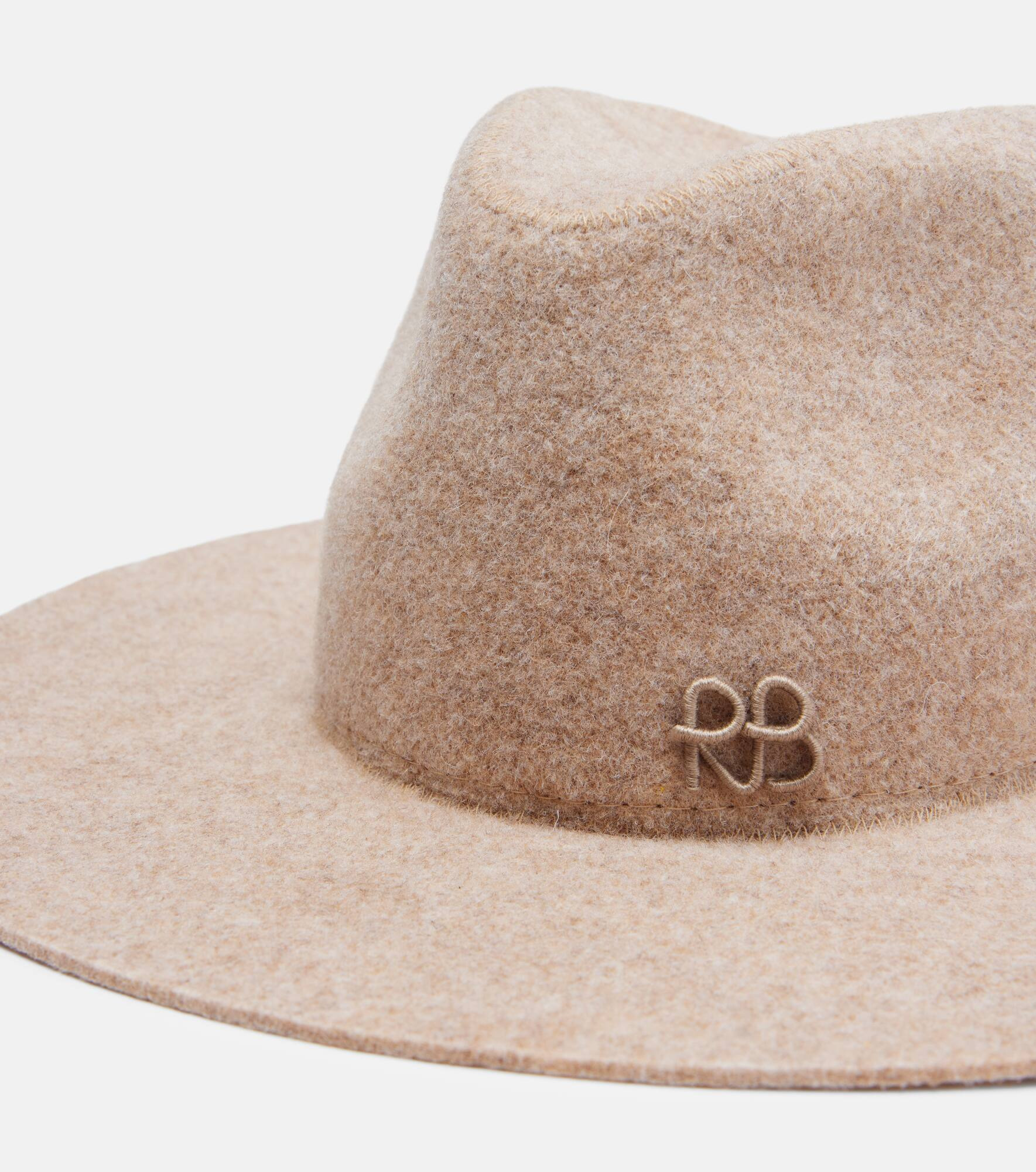 Monogram wool-blend felt fedora - 3