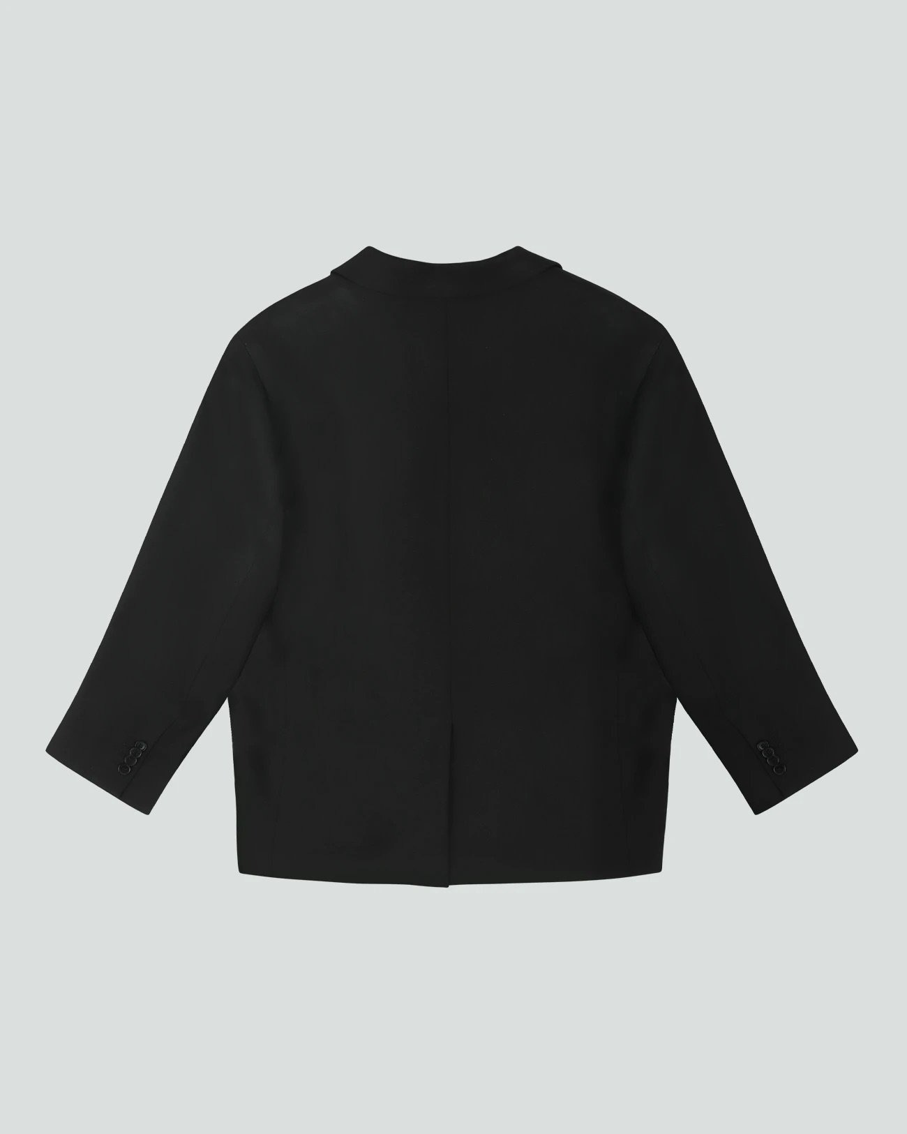 DOUBLE BREASTED BLAZER BLACK - 5