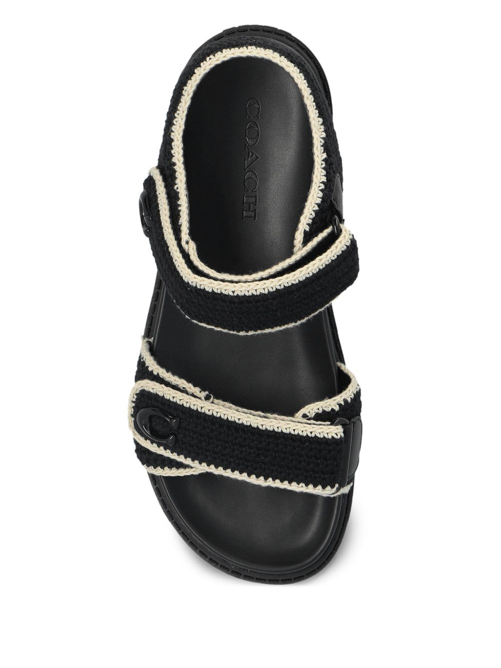 Brynn crochet double-strap sandals - 4