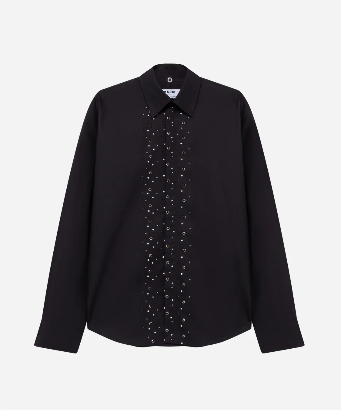 Poplin shirt with metal details - 1