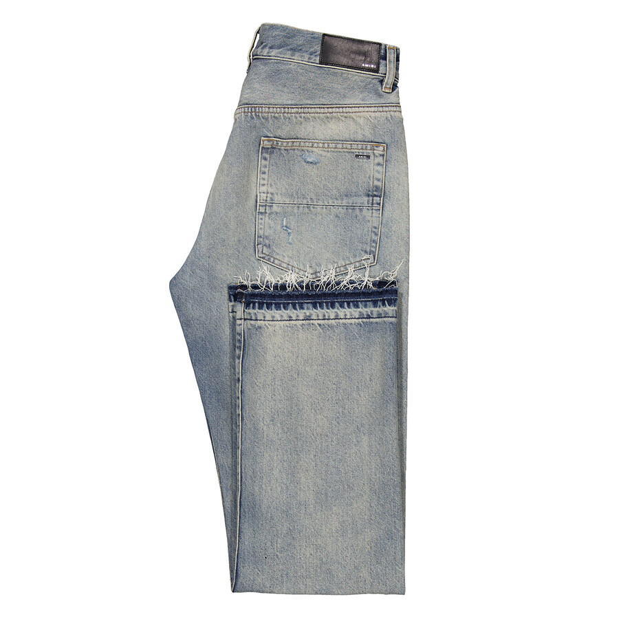 Amiri Men's Antique Indigo Released Hem Straight Jeans - 7