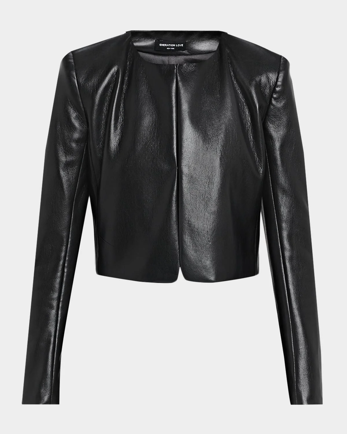 Lindy Faux Leather Jacket - 1