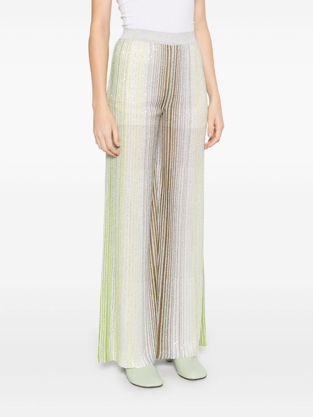 striped palazzo pants - 3
