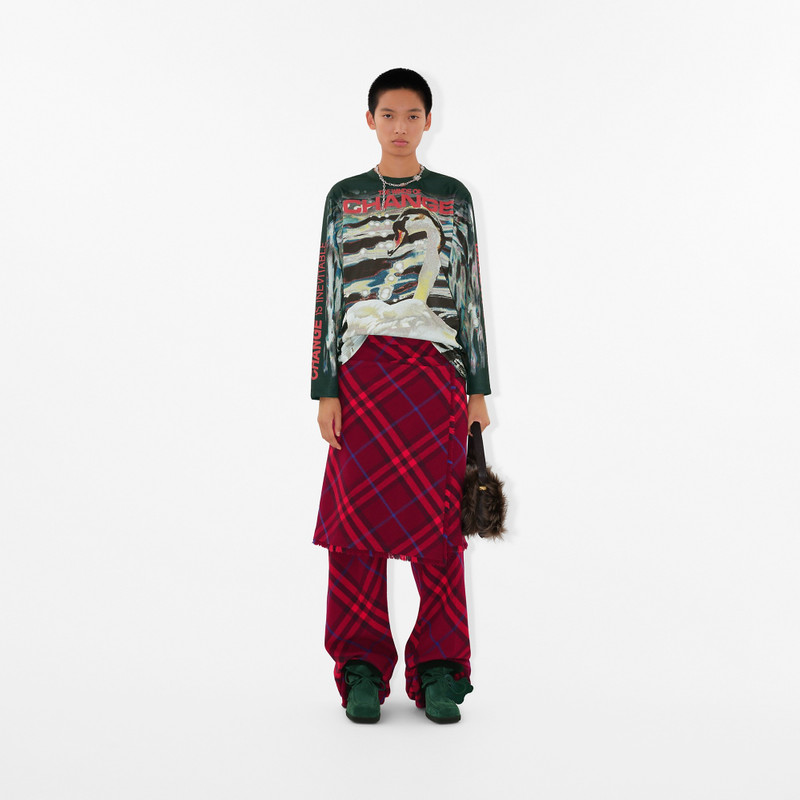 Burberry Swan Print Top outlook