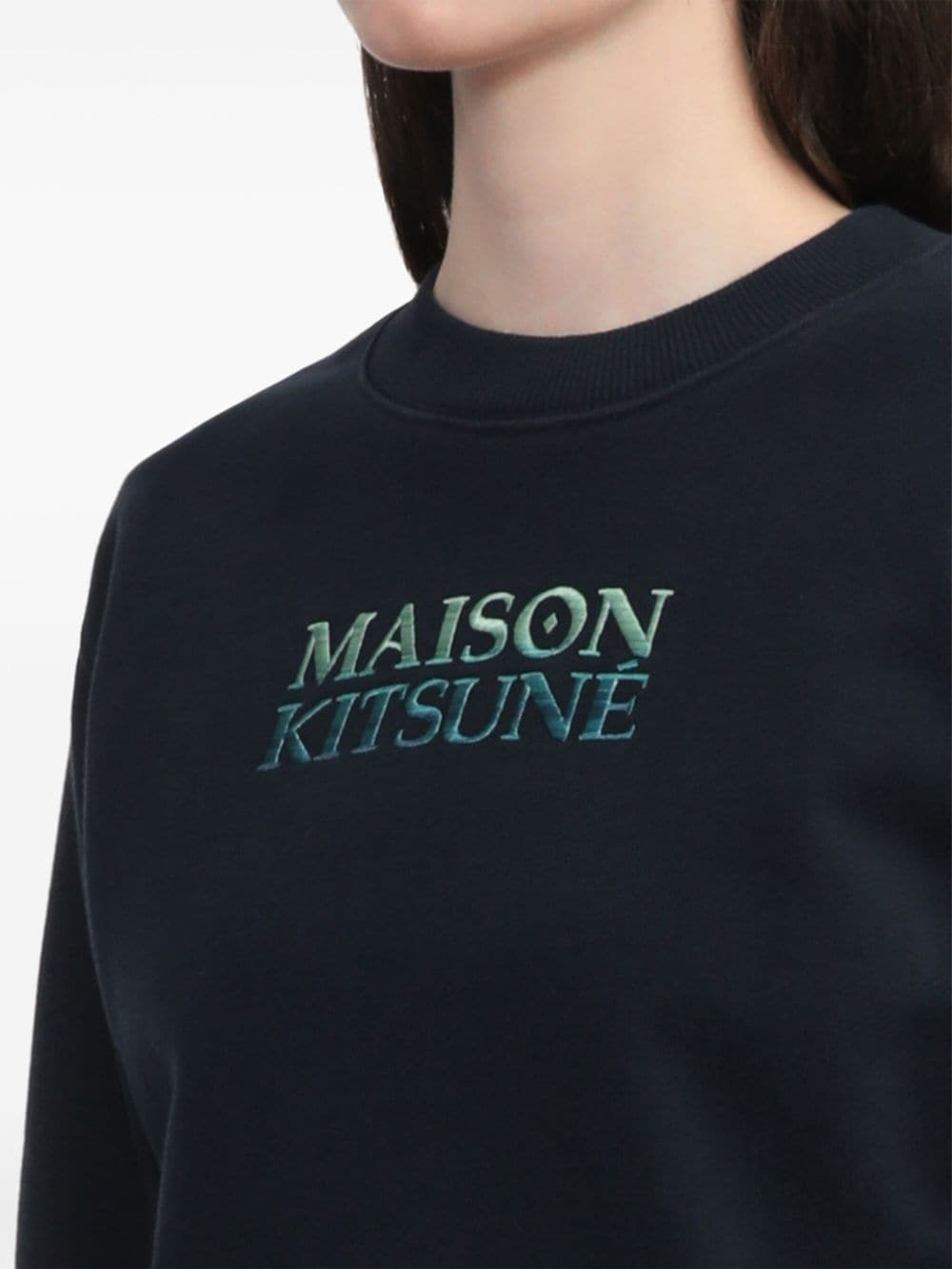 logo-embroidered sweatshirt - 5