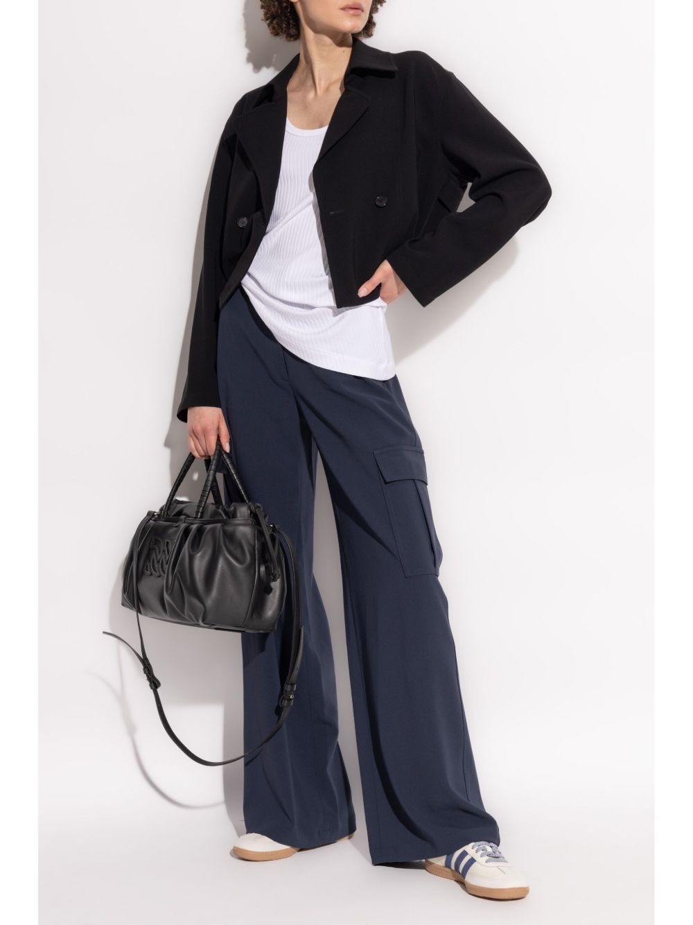 wide-leg cargo trousers - 2