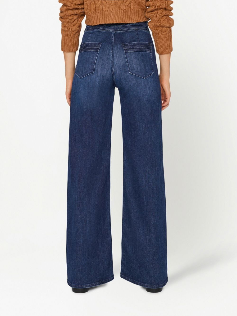 high-rise wide-leg jeans - 4