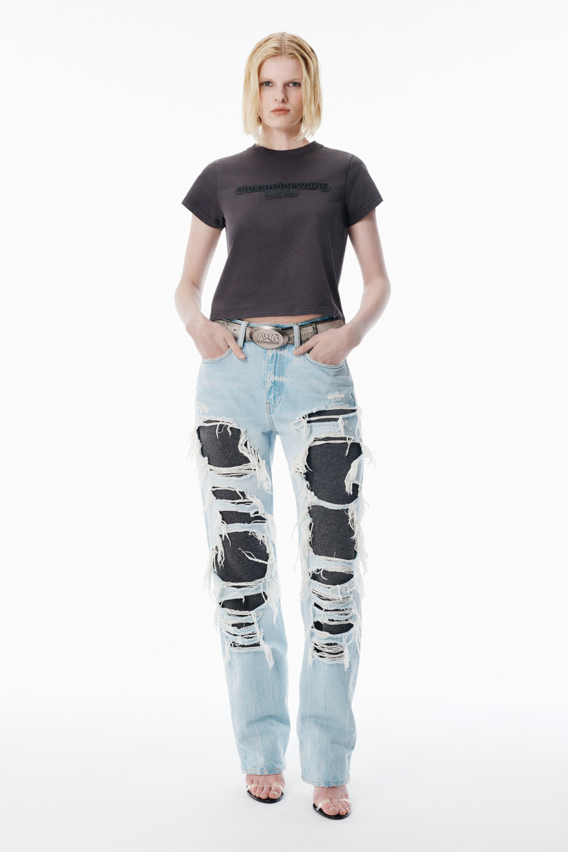 Alexander Wang Washed Grey Jersey Tee outlook