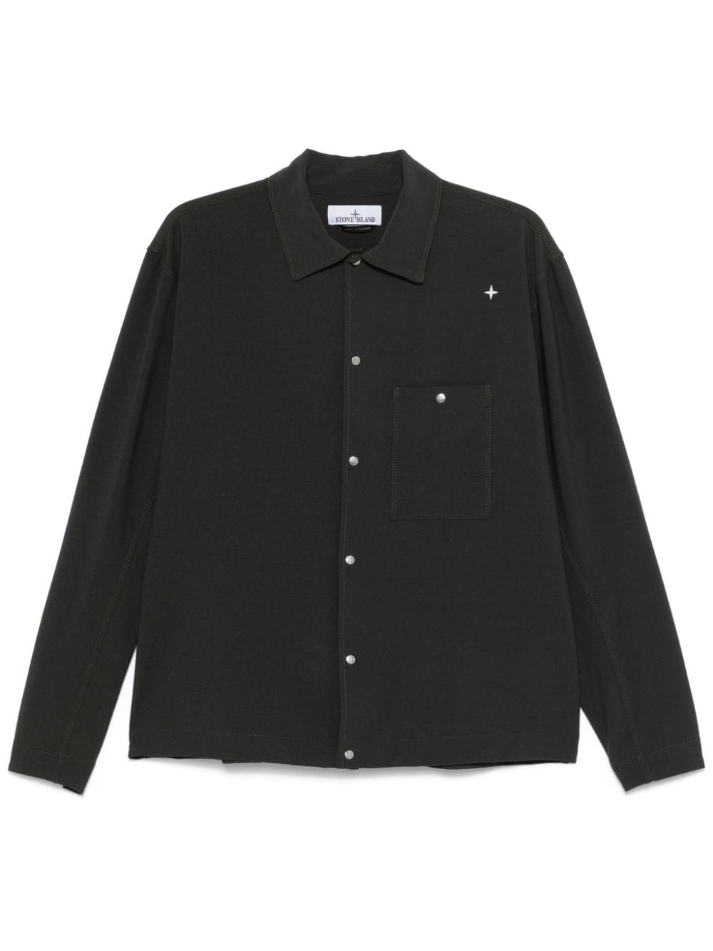 press-stud overshirt - 1