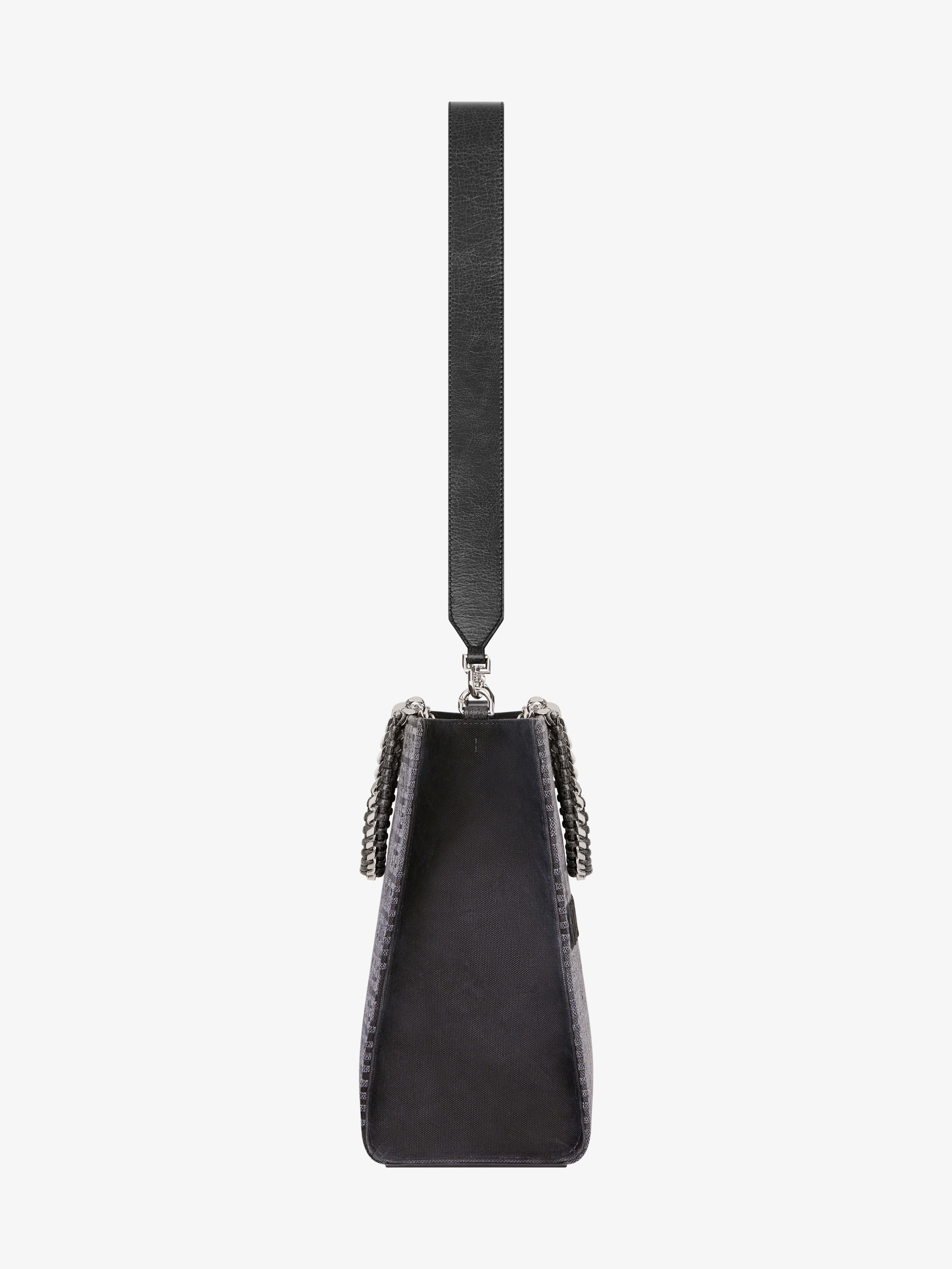 MEDIUM G-TOTE SHOPPING BAG IN 4G CANVAS WITH CHAIN - 4
