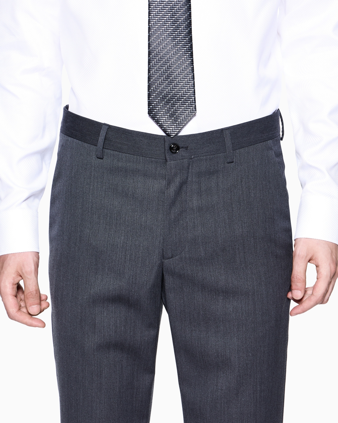 SOHO LINE SINGLE-BREASTED SUIT IN WOOL TWILL - 5
