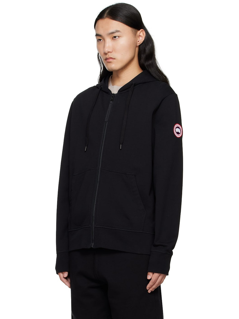 Canada Goose Black Huron Full Zip Hoodie outlook