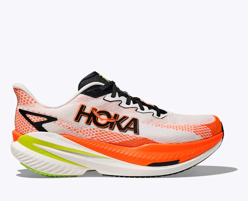 Men's Mach X 3 Shoes in White/Neon Tangerine - 1
