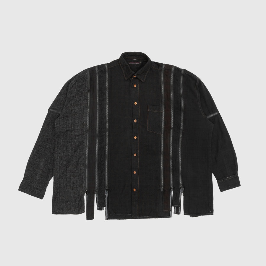 REBUILD BY NEEDLES 7 CUTS ZIPPED WIDE SHIRT - 1