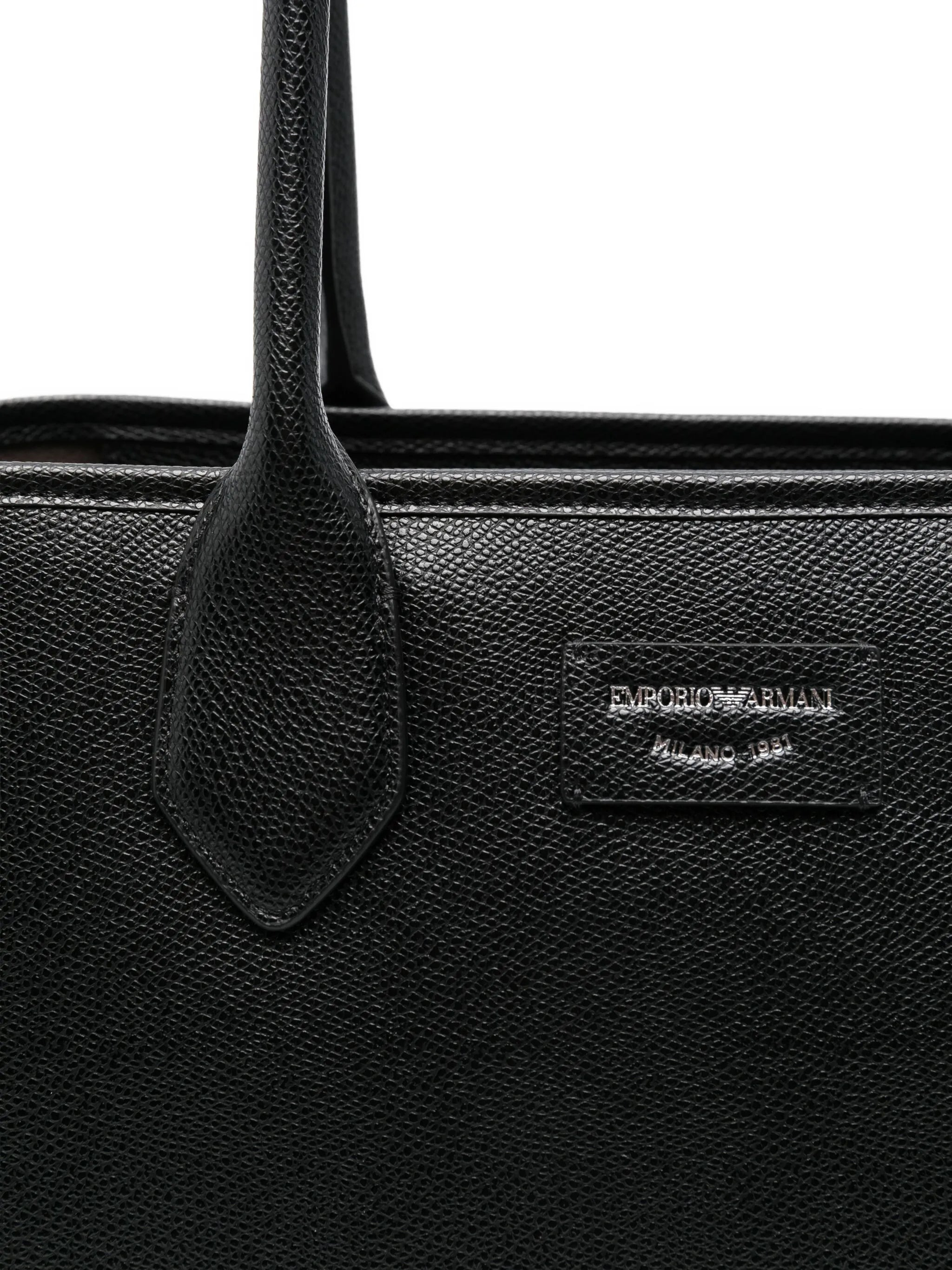 Emporio Armani Leather Tote Bag - 5