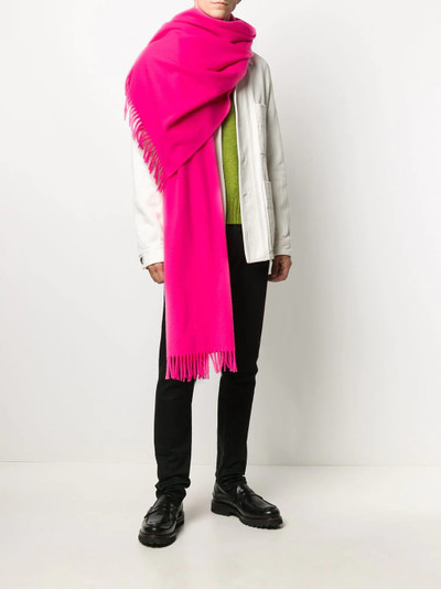 A.P.C. fringed oversize scarf outlook