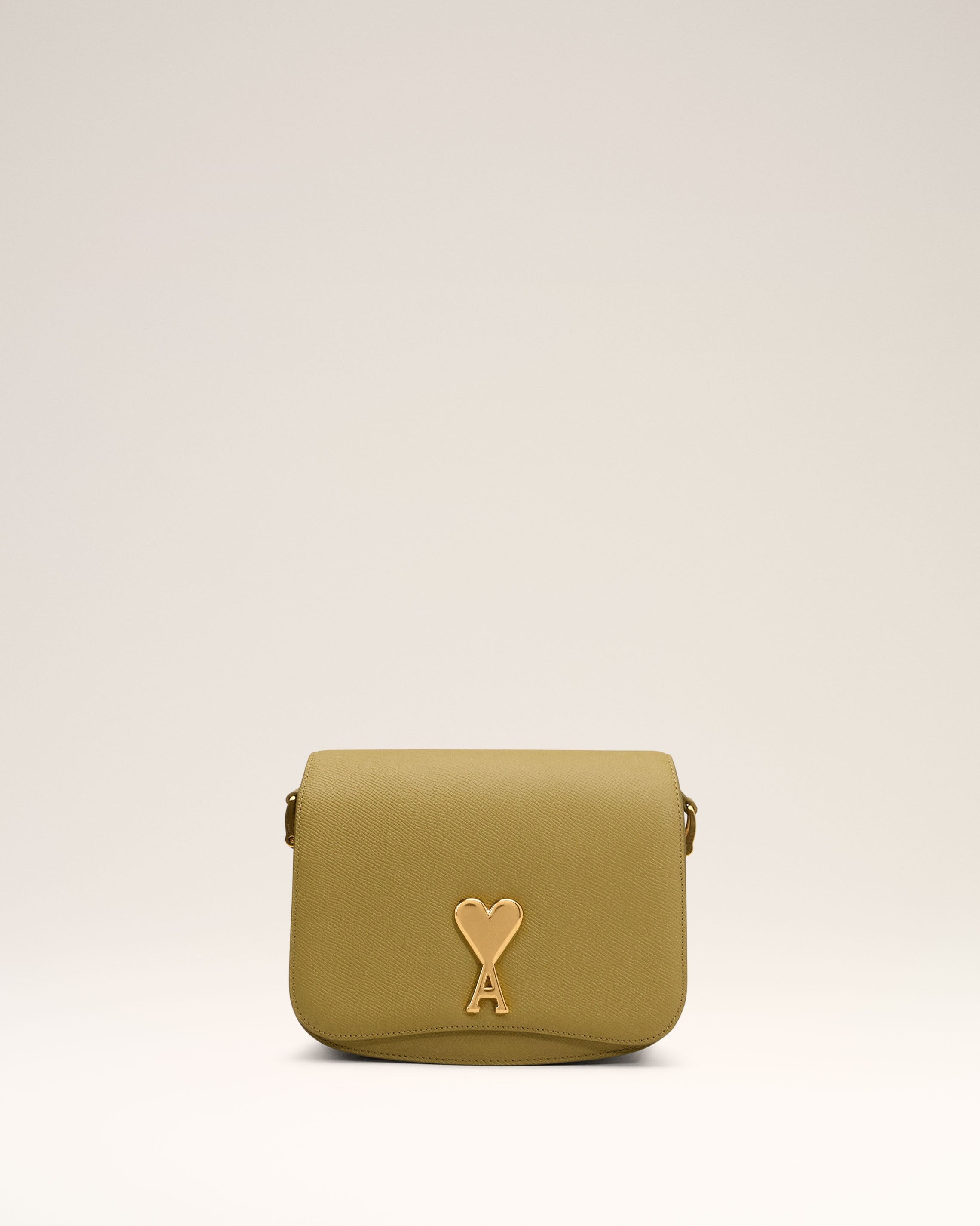 AMI Paris YELLOW LEATHER PARIS PARIS BAG | REVERSIBLE