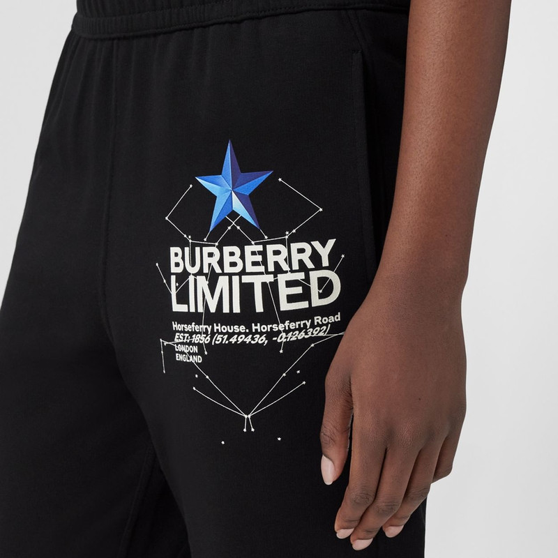 Constellations Print Cotton Jogging Pants 3
