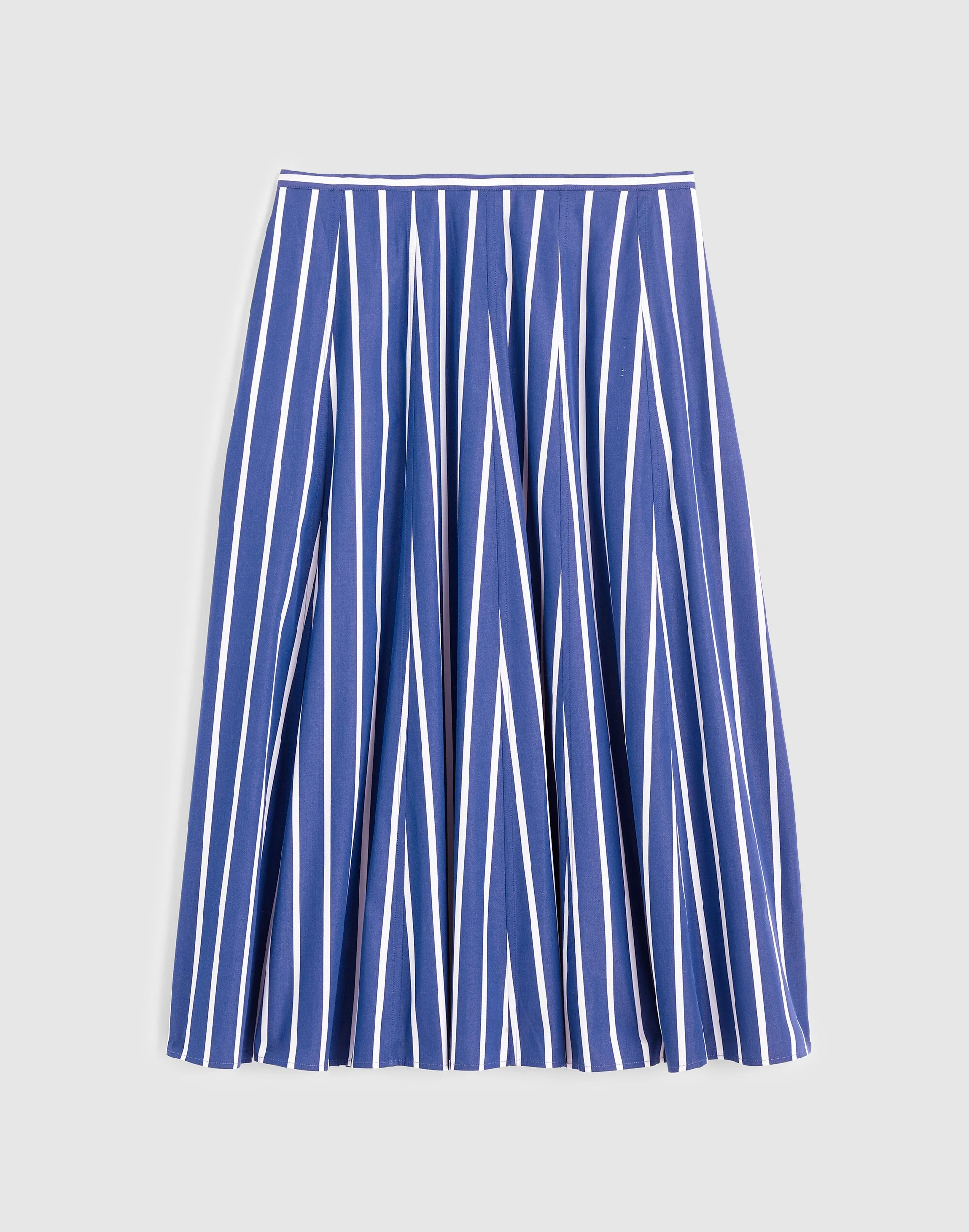 A-Line Midi Skirt in Poplin - 1
