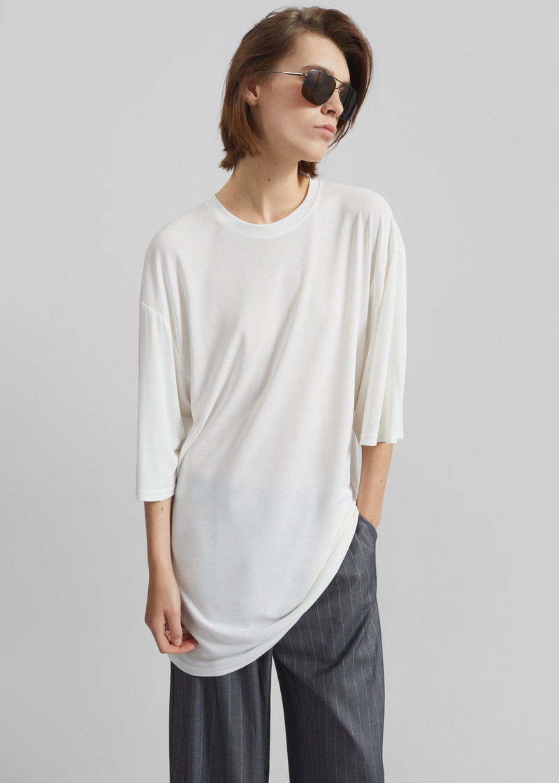 Oberon Soft Oversized T-Shirt - White 4
