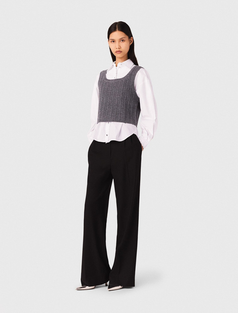 maje Wide-leg suit trousers outlook