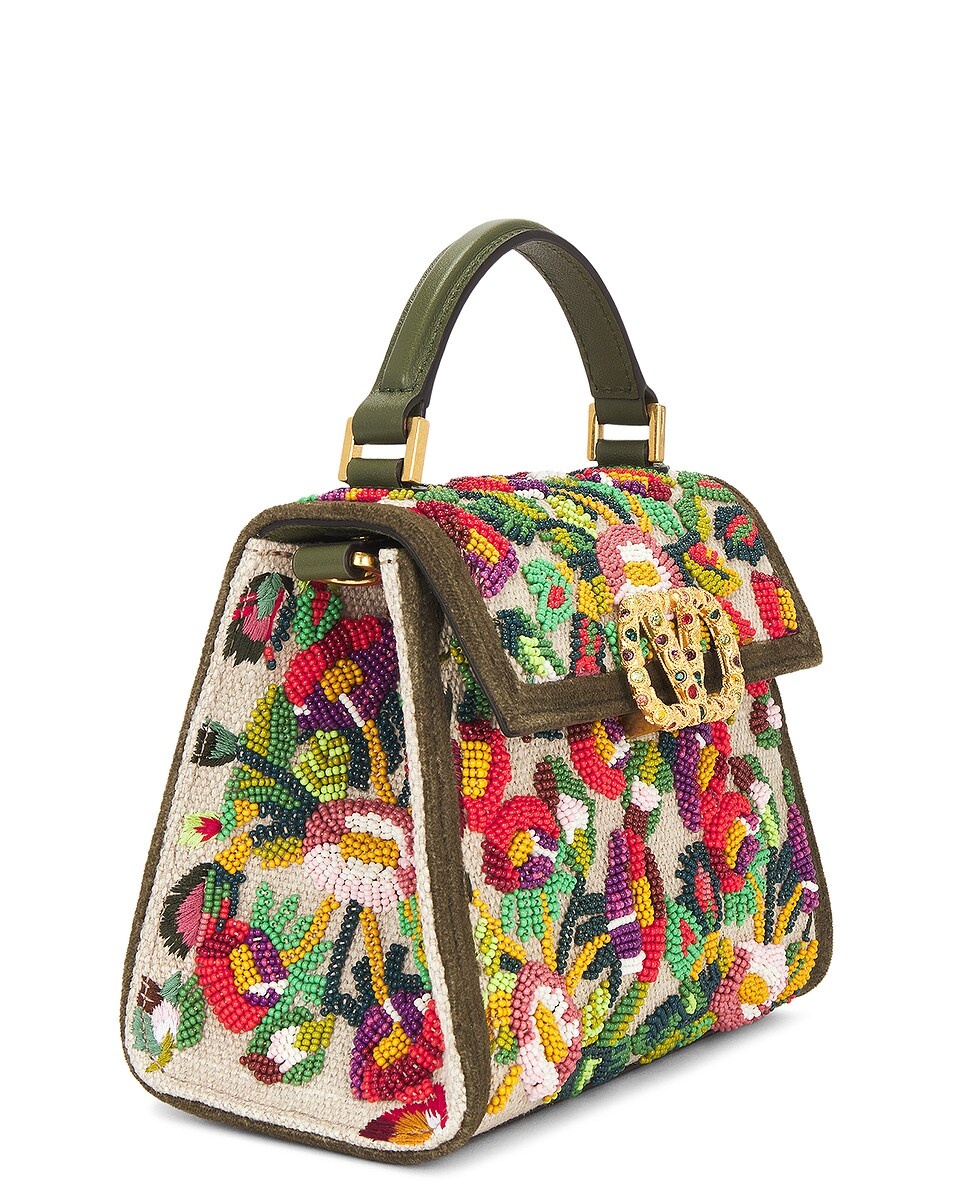 V Sling Mini Top Handle Bag - 4
