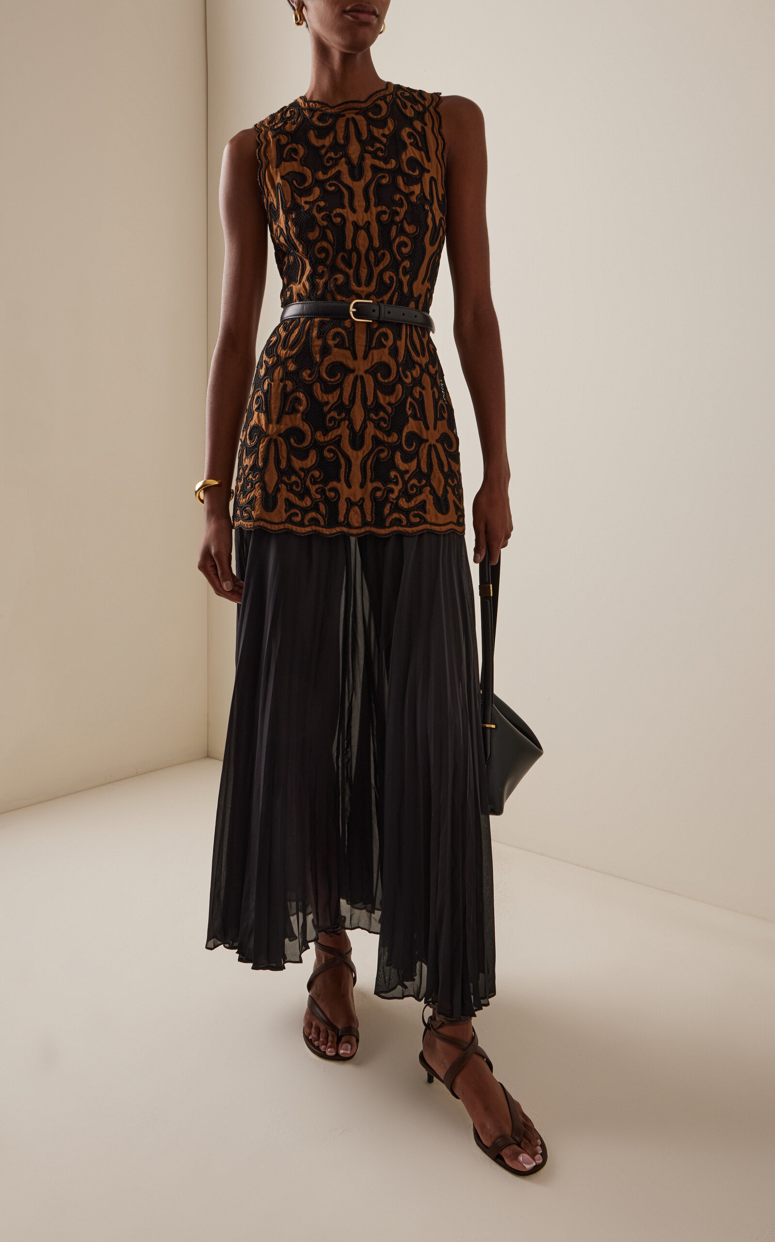 Auryn Applique Sleeveless Midi Dress multi - 2