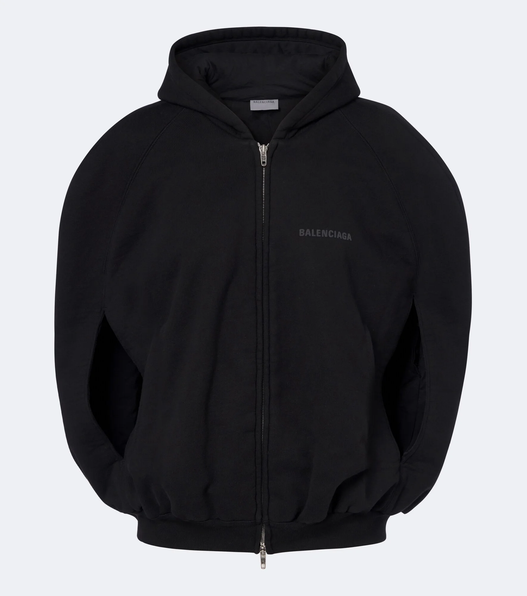 Cotton zip-up hoodie - 1