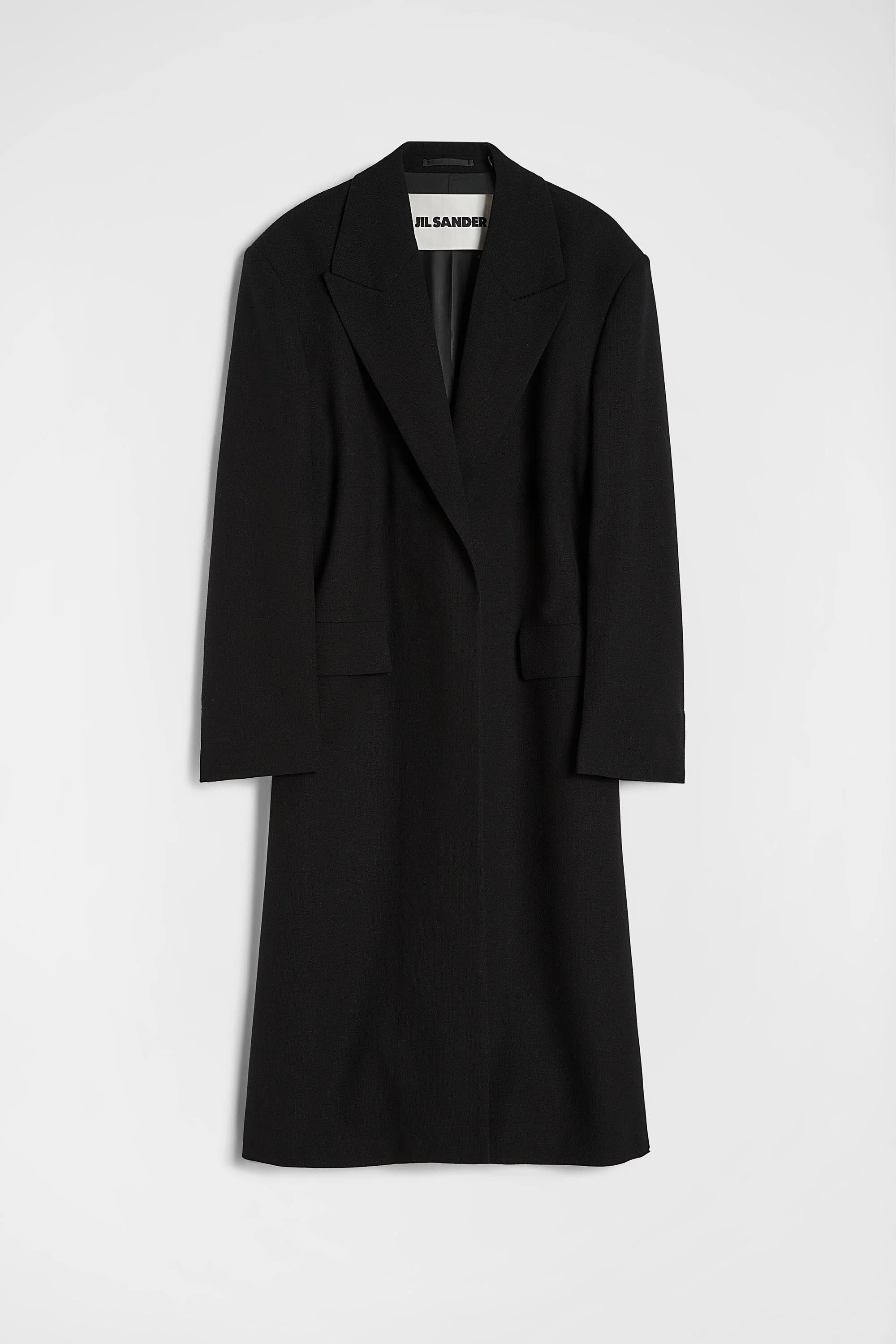Wool Canvas Tailored Coat - 1