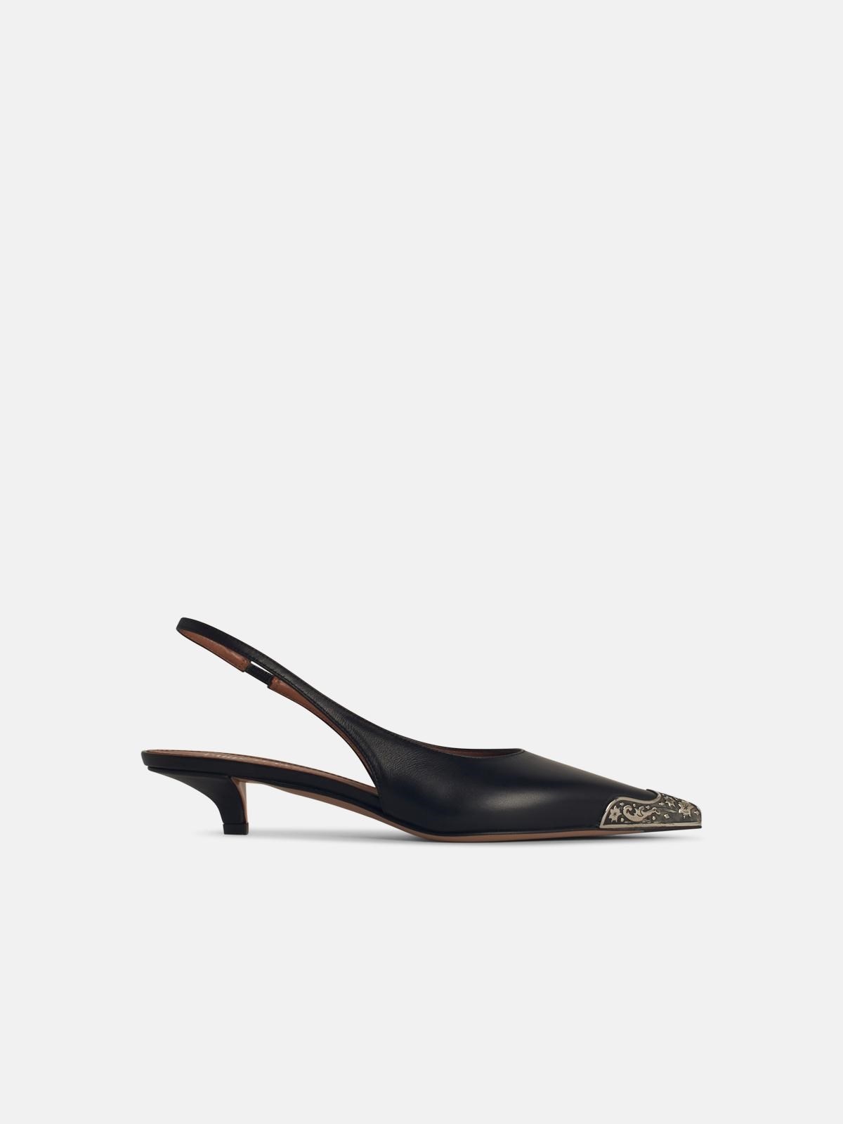 'JESSICA' LEATHER SLINGBACKS - 1