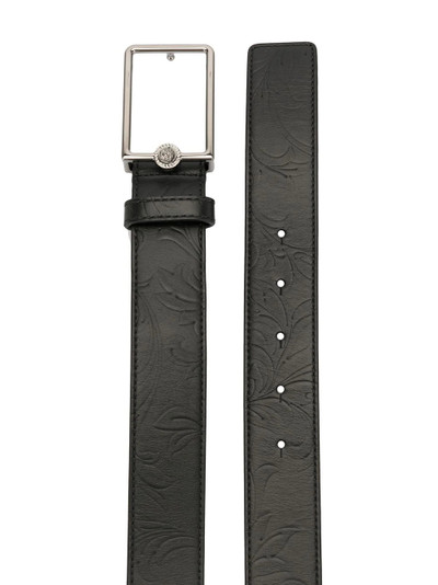 VERSACE rectangle-buckle belt outlook