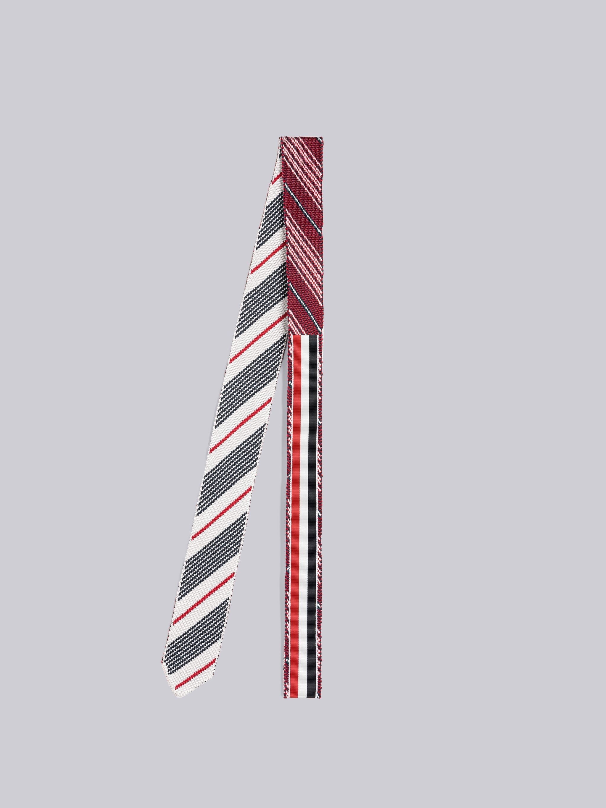 HAIRLINE STRIPE SILK JACQUARD KNIT TIE - 3
