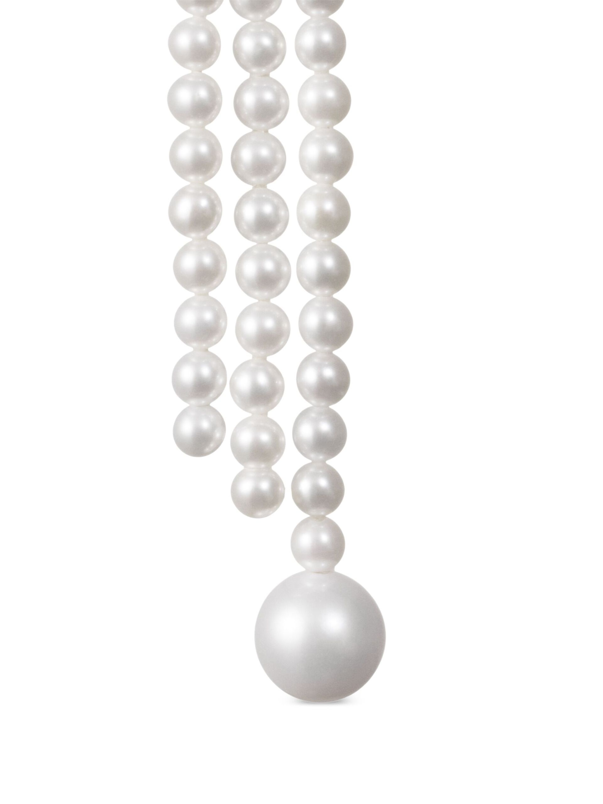 14kt recycled yellow gold La Valse freshwater pearl earrings - 2