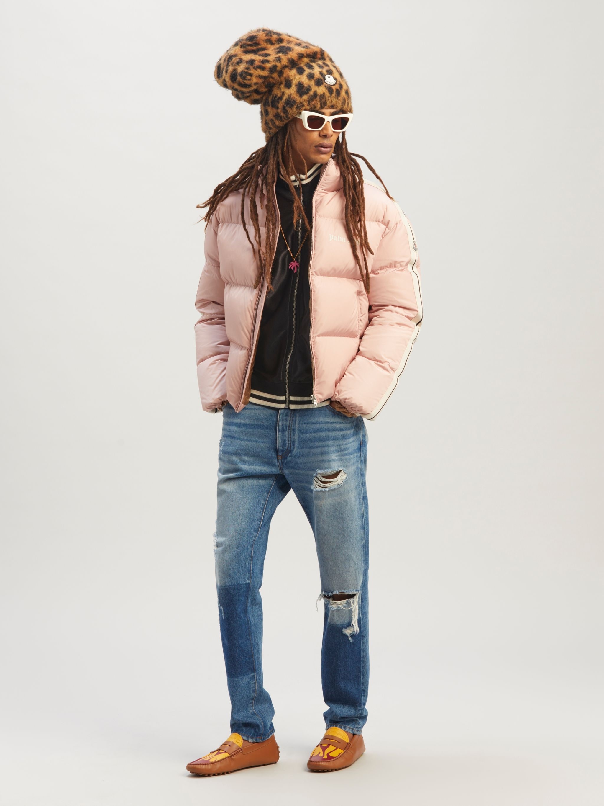 8 MONCLER PALM ANGELS DENIM PANTS - 2