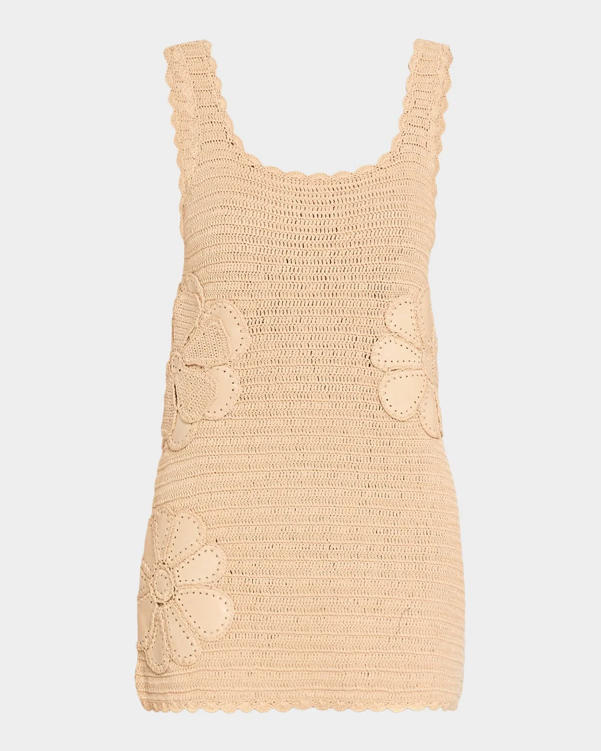 Cara Floral Crochet Mini Dress - 1