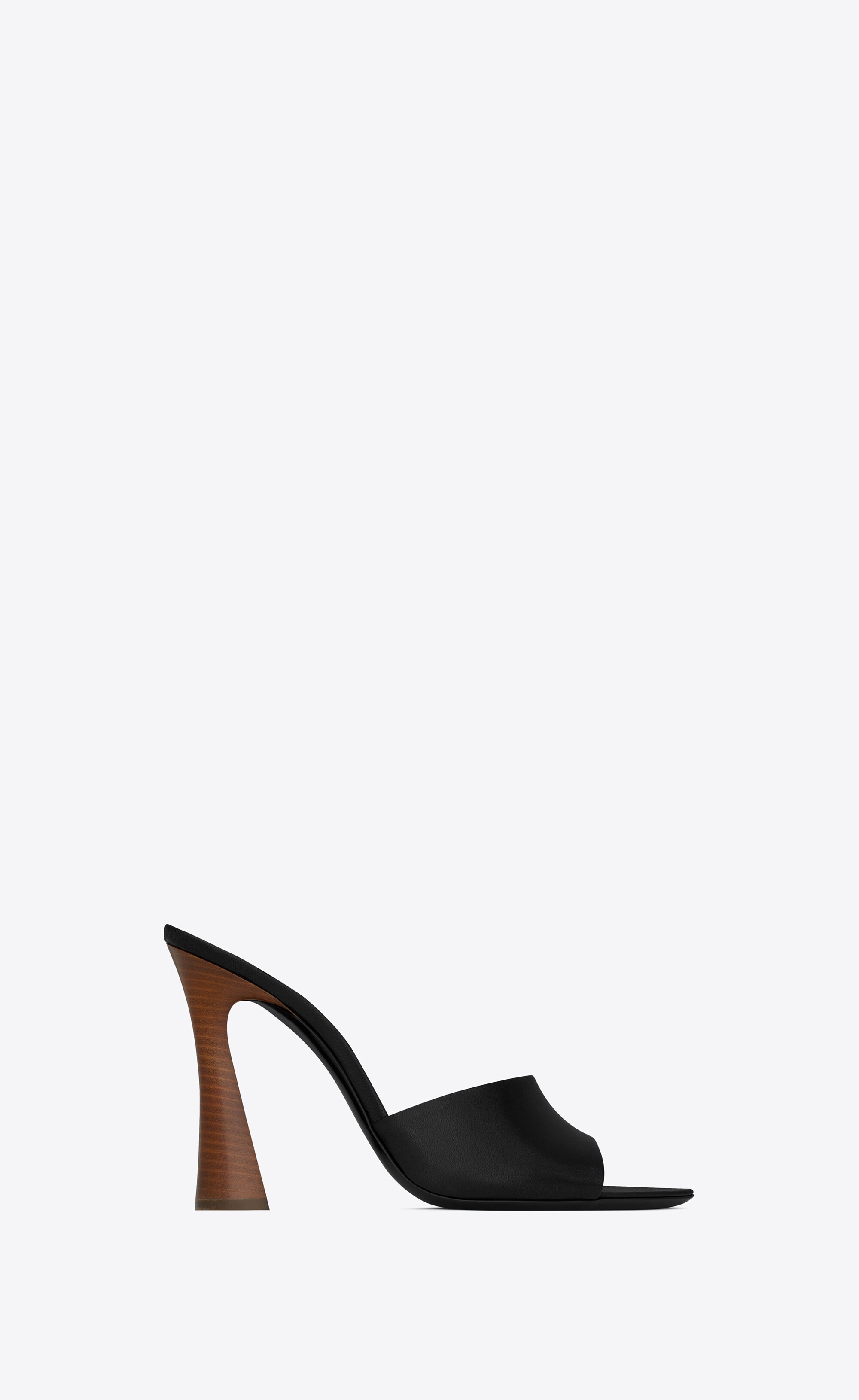 suite mules in smooth leather - 1