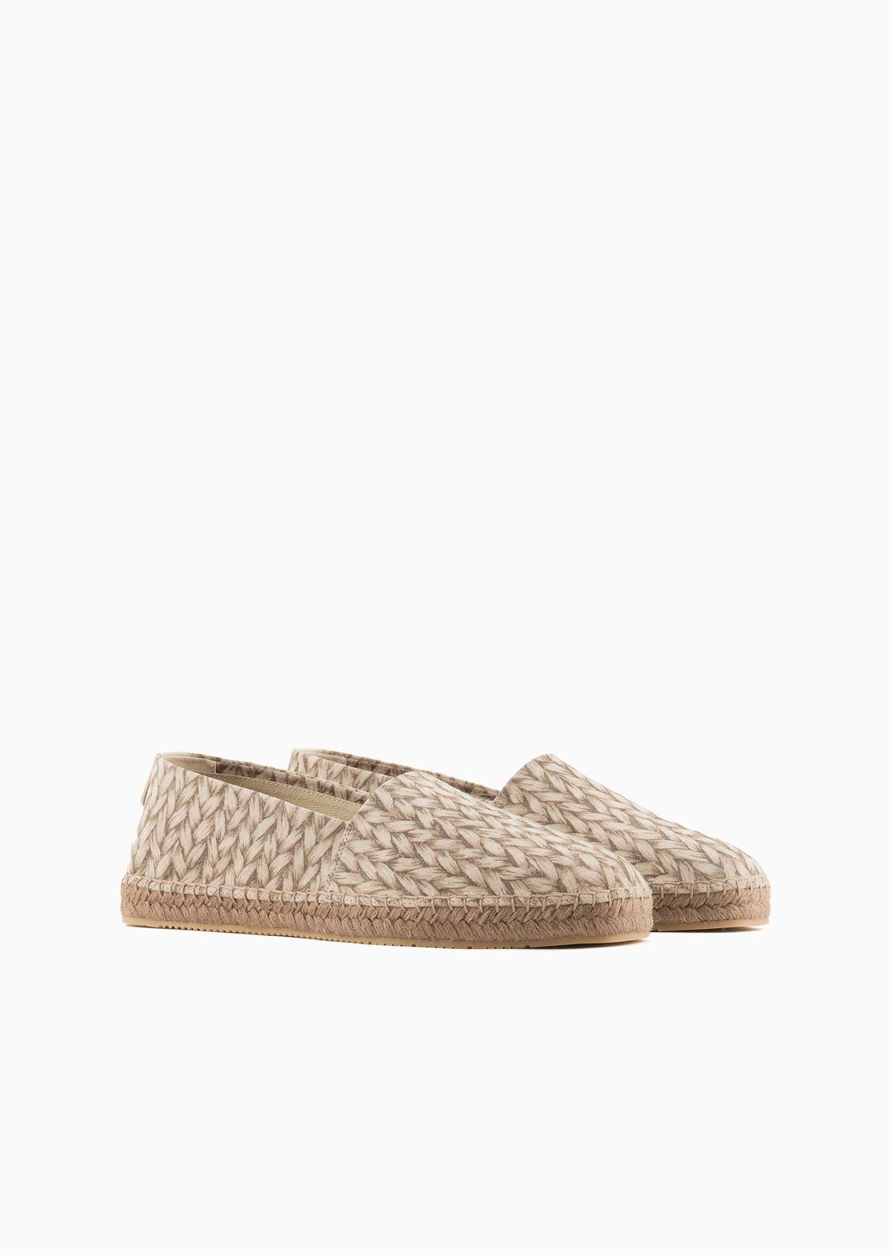 Woven-print suede espadrilles - 2