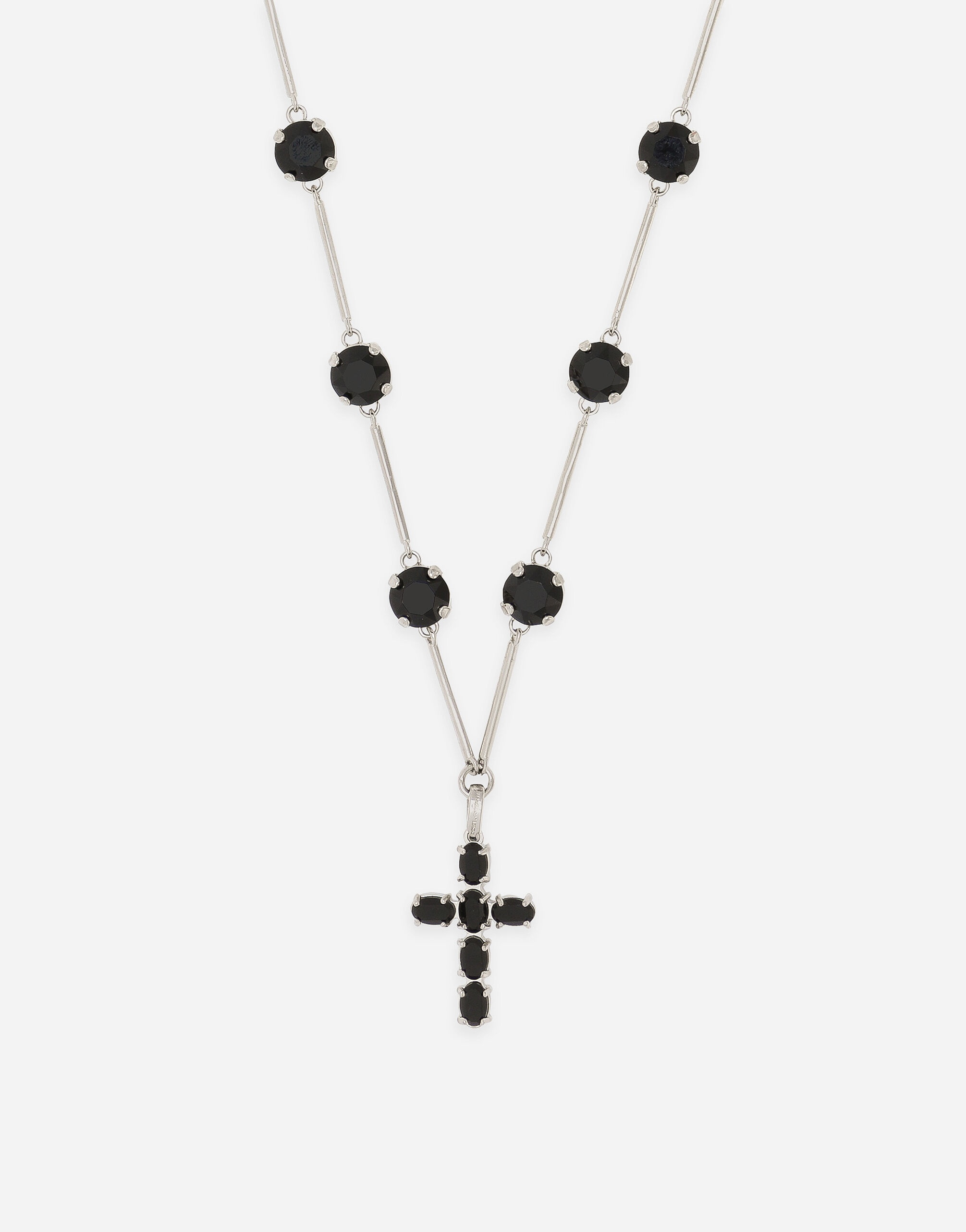 Necklace with rhinestones and “DNA” cross - 3